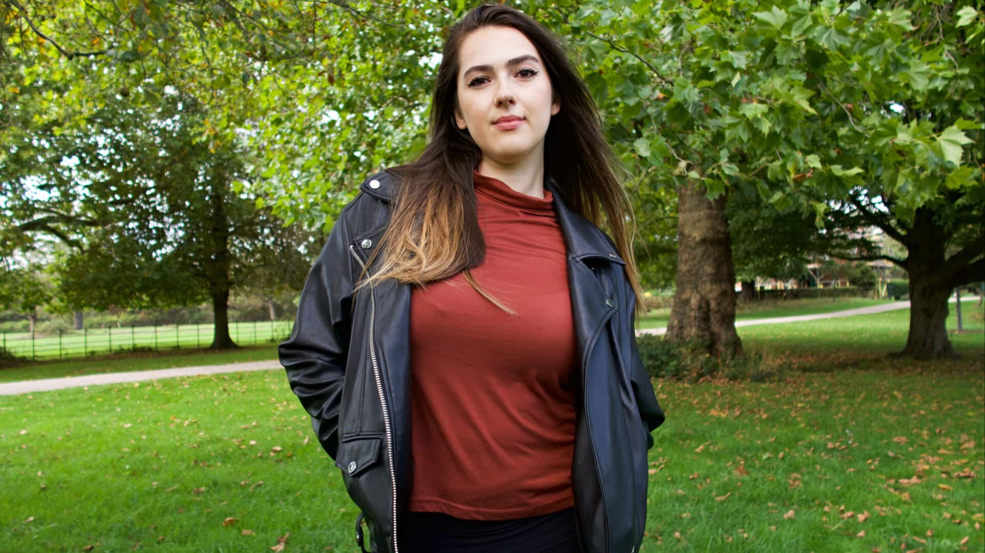 Oversized Leather Jacket Bershka