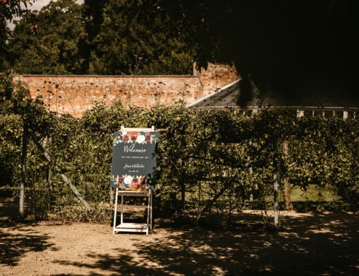 Welcome Sign Combermere Abbey